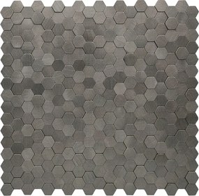 Zelfklevende Mozaïektegels Metaal | Mini Hexagon 3D Antraciet | 29,8×30,7 cm | Keuken, Bad &amp; WC