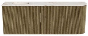 Mondiaz Joya DLux 110cm toiletmeubel ronding rechts dusk met wastafel faye links 1 kraangat frappe