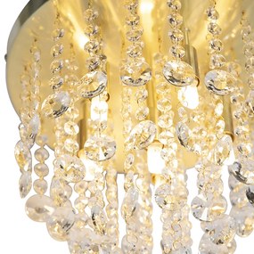 Klassieke plafondlamp goud met glas - Medusa Art Deco, Klassiek / Antiek G9 rond Binnenverlichting Lamp