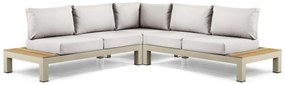Loungeset 5 personen Aluminium/Teak Taupe Lifestyle Garden Furniture Vittoria