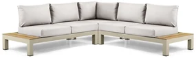 Loungeset 5 personen Aluminium/Teak Taupe Lifestyle Garden Furniture Vittoria