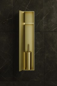 Hotbath &More inbouw toiletborstel en toiletrolhouder messing geborsteld PVD