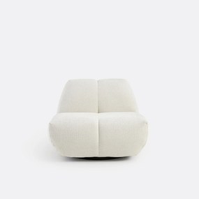 Draaibare fauteuil, dik fluweel, Nuria