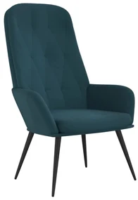 vidaXL Relaxstoel fluweel blauw