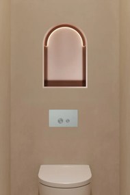 Hotbath &More inbouwnis met verlichting toogmodel 30x45x10cm geborsteld koper PVD