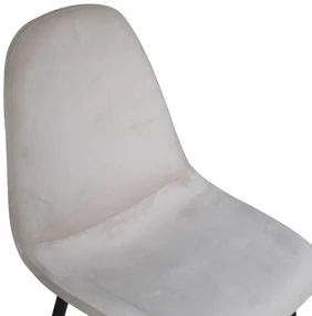Jörn Eetkamerstoel - Inger - Beige - Fluweel - Jörn