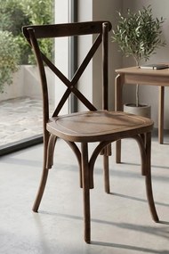 Set Van 4 Altea Polypropyleen Stoelen Met Houteffect
