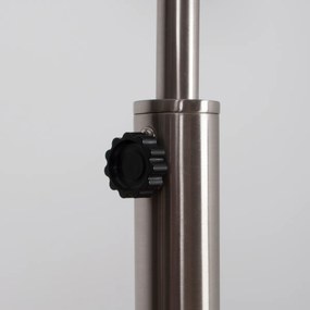 Zilveren Minimalistische Booglamp