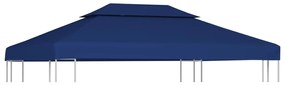 vidaXL Prieeldak 2-laags 4x3m 310 g/m² blauw