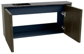 Mondiaz Joya DLux 90cm toiletmeubel ronding rechts shadow met wastafel faye links zonder kraangat lava