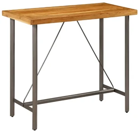 vidaXL Bartafel 120x58x106 cm massief gerecycled teakhout