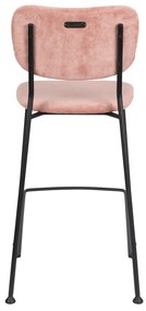 Zuiver Benson Lage Barkruk Stof Roze