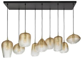 Hanglamp 9 Lichts Glas