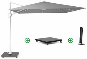Platinum Challenger zweefparasol T2 wit frame 3x3m (incl. voet en hoes) manhattan