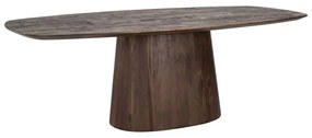 Richmond Interiors Alix Eettafel Donker Hout Deens Ovaal - 230 X 110cm.