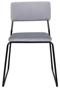 Jörn Eetkamerstoel - Floor - Lichtgrijs - Fluweel - Jörn