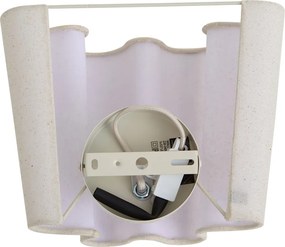 Japandi wandlamp beige met linnen 20cm - Oyster