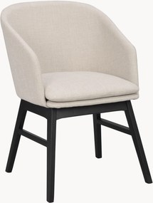 Gestoffeerde armstoelen Windham van eikenhout, 2 stuks