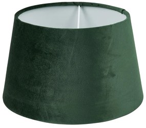 Lampenkap velvet - groen - ø23 cm
