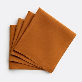 Set van 4 servetten van gewassen linnen Victorine