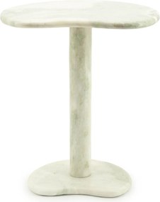 Marmer Bijzettafel Organisch Groen - 45.5 X 33cm.