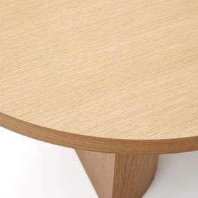 Kave Home Nealy Ovale Eettafel Eikenfineer 200 X 100 Cm - 200 X 100cm.