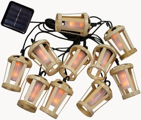 Bamboehouten solar LED-lichtketting Hiama