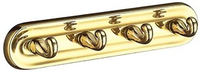 Smedbo Villa Handdoekhaak - 23x4cm - 4 haken - messing V259
