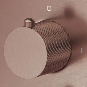 Saniclear Copper Curved omstelknop voor inbouw thermostaatkranen (SK21429 en SK79844)