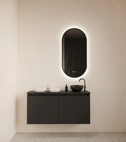 Gliss Design Echo toiletmeubel 100cm zwart mat