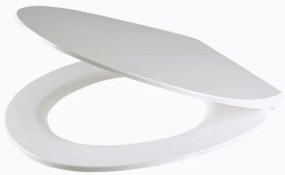 QeramiQ UniSeat Closetzitting - quickrelease - softclose - duroplast - 42.5x37.5x4.3cm - wit glanzend U148