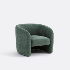Fauteuil in fijne chenille, LANDINE