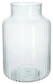 Vaas, gerecycled glas, transparant,Ø17 cm