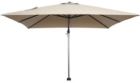 Garden Impressions Hawaii zweefparasol 300x300 cm - frame carbon black - doek taupe