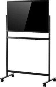 VEVOR Whiteboard met standaard 888x583mm Magnetisch bord met statief en draaifunctie Zwart, Kantoor, School, Thuis Prettige schrijfervaring Zonder frame Gemaakt van 3,2 mm dik glas incl. Markers Magneten & Gum