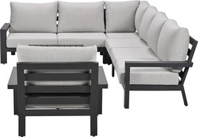 Garden Impressions Sorelli loungeset 6-delig - donker grijs