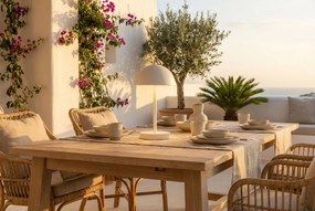 Buiten Tafellamp Mushroom Wit Oplaadbaar -staps Dimbaar - Keira Kunststof /Staal Wit