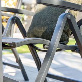 Garden Impressions Hilly tuinstoel verstelbaar - donker grijs