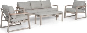 Stoel en Bank Loungeset  Aluminium Zand/Beige  Lifestyle Garden Furniture Sabbia