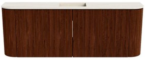 Mondiaz Joya DLux 115cm toiletmeubel ronding links/rechts ruby met wastafel faye midden zonder kraangat meli