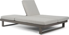 Lifestyle Garden Furniture Massimo Ligbed Met Kussen Antraciet/sandy Aluminium Grijs