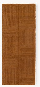 Handgetufte wollen loper Alexia met geometrisch patroon