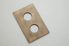 Saniclear Antique complete inbouw thermostaat rechthoekig verouderd messing