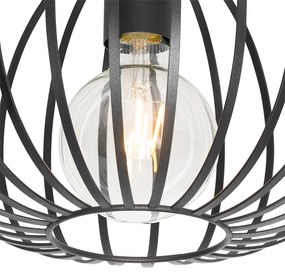 Design plafondlamp zwart 30 cm - Johanna Design E27 rond Binnenverlichting Lamp