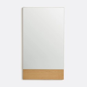 Eiken gefineerde wandspiegel H140 cm, Alvan