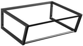Sapho Industrial wastafel frame mat zwart 60cm