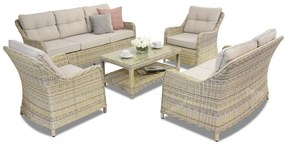Toledo Coffee 7 Garden Point luxe technorattan meubelen beige