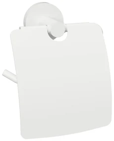Sapho X-Round toiletrolhouder met klep type 1 wit