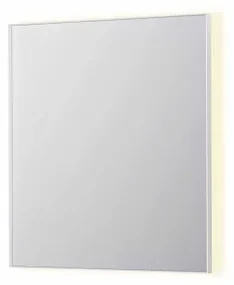 INK SP32 spiegel - 70x4x80cm rechthoek in stalen kader incl indir LED - verwarming - color changing - dimbaar en schakelaar - mat wit 8410031