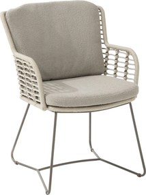 Tuinstoel Aluminium/rope Taupe-naturel-bruin 4 Seasons Outdoor Fabrice